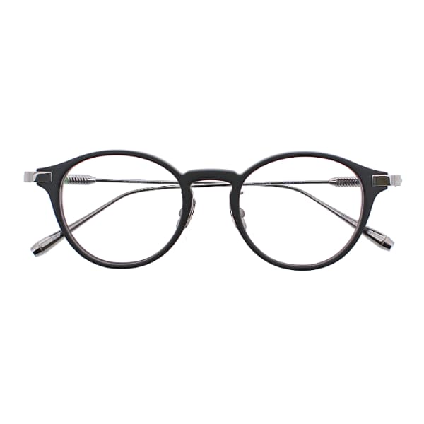 【THE WHITE SCREEN】 Hole ホール MBK/DSV（Matte Black/Dark Silver） メガネ