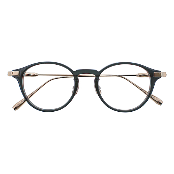 【THE WHITE SCREEN】 Hole ホール DGN/LGD（Dark Green/Light Gold） メガネ