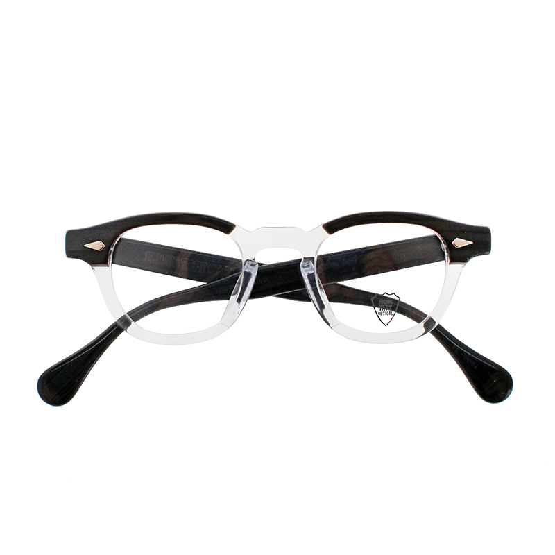 【JULIUS TART OPTICAL】 AR42-I（Black Wood Clear） メガネ 42サイズ