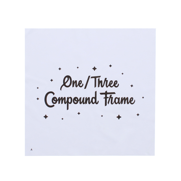 【One/Three Compound Frame】 Glasses Cloth THE 2nd H-W（ホワイト/ブラック） メガネ拭き