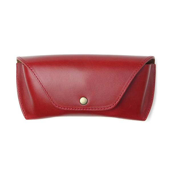 【DIFFUSER】 OIL LEATHER EYEWEAR CASE SG1076C（Red Brown&Brown） オイルレザー眼鏡ケース
