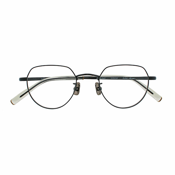 【One/Three Compound Frame】 cfb-07 00m（ブラックセミマット/キナリ） メガネ