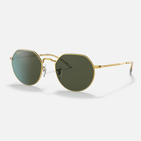 【Ray-Ban】 JACK ジャック RB3565 919631  レジェンドゴールド/グリーン サングラス 53サイズ