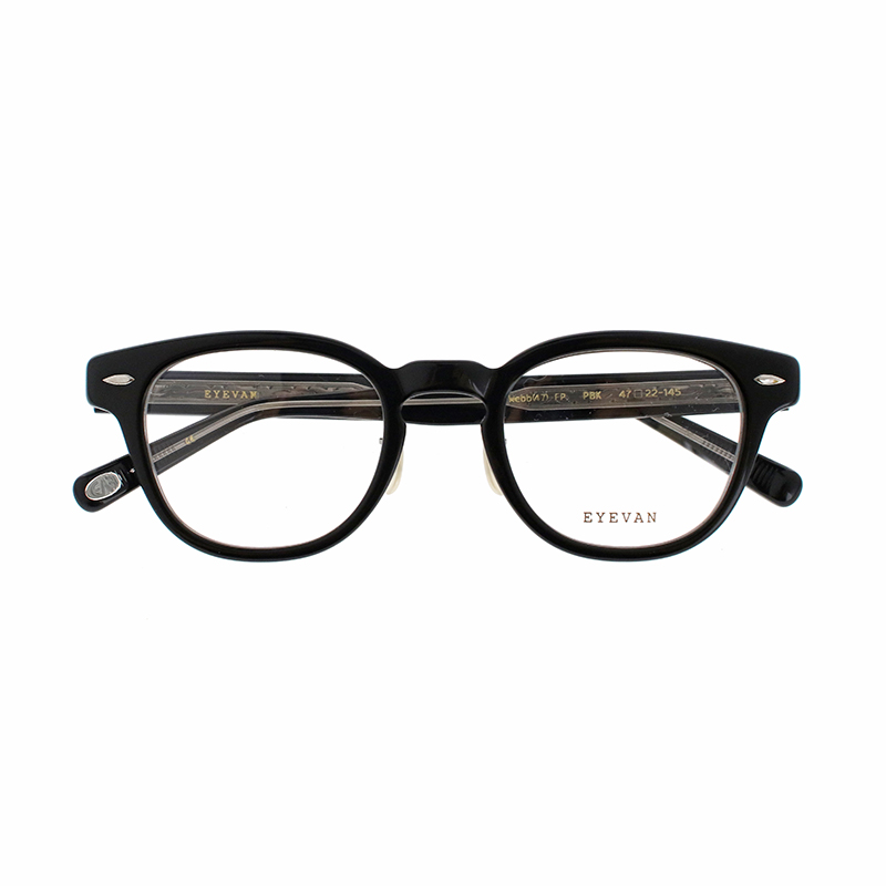【EYEVAN】 Webb（47）-FP ウェブ47FP PBK（PIANO BLACK） メガネ