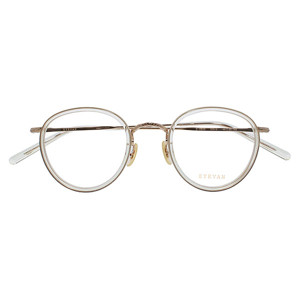 【EYEVAN】 CAPSULE COLLECTION E-0509 ECR/G（ECRU/GOLD） メガネ