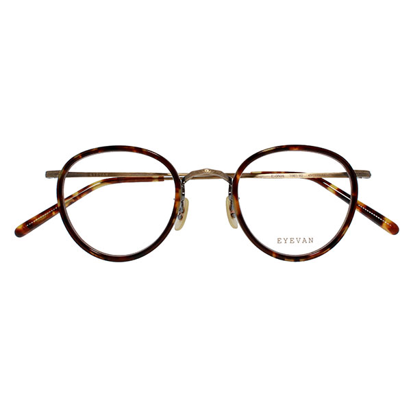 【EYEVAN】 CAPSULE COLLECTION E-0509 TORT/AG（TORTOISE/ANTIQUE GOLD） メガネ