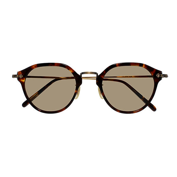 【EYEVAN】 CAPSULE COLLECTION E-0508-SUN TORT/AG（TORTOISE/ANTIQUE GOLD） レンズカラー：SAND BROWN PL 偏光レンズ サングラス