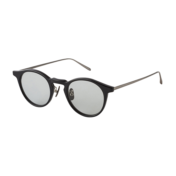【A.D.S.R.】 COLIN コリン 01b（Shiny Black/Antique Silver） レンズカラー：Gray （付属交換レンズ：Clear） サングラス