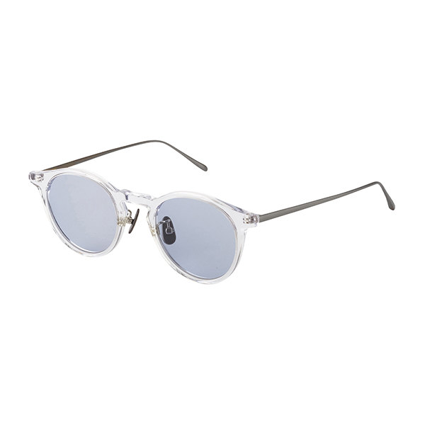 【A.D.S.R.】 COLIN コリン 02b（Clear/Antique Silver） レンズカラー：Lt.Blue （付属交換レンズ：Clear） サングラス