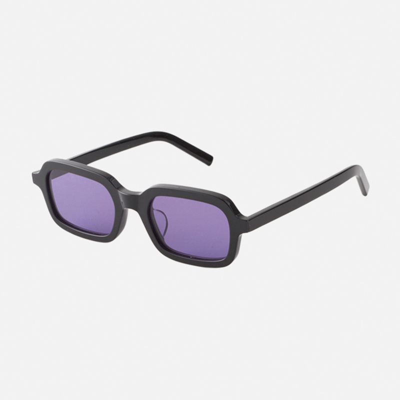 【A.D.S.R.】 BUNNY バニー 01c（Shiny Black） レンズカラー：Purple サングラス