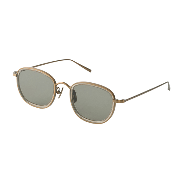 【A.D.S.R.】 ANUEL アヌエル 02（Pale Beige/Antique Gold） レンズカラー：Gray サングラス