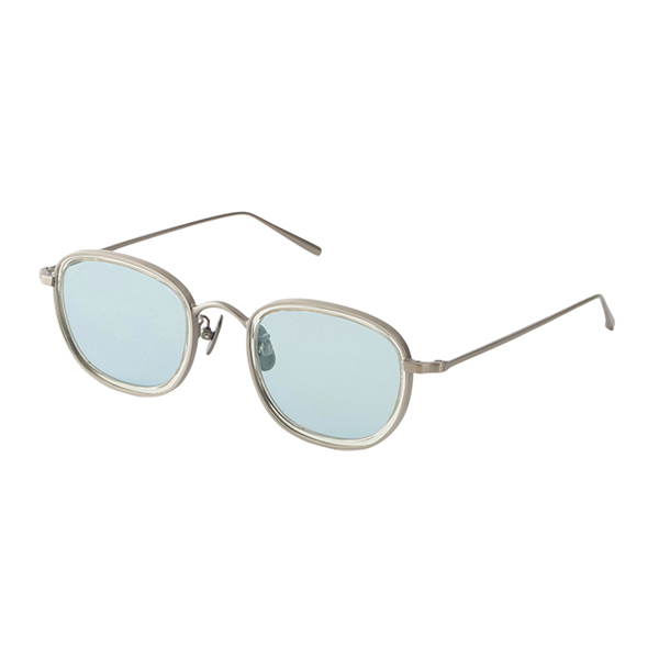 【A.D.S.R.】 ANUEL アヌエル 05（Clear Yellow/Antique Silver） レンズカラー：Light Blue サングラス