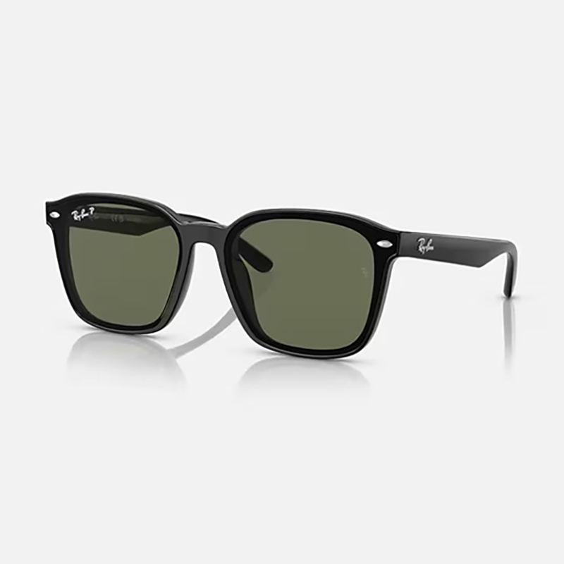 【Ray-Ban】 RB4392D 601/9A ポリッシュブラック/ダークグリーンポラライズド 偏光レンズ サングラス 66サイズ