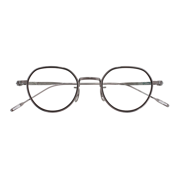 【YUICHI TOYAMA:5】 THE ANGEL 02（Metal light gray/Matte black） メガネ