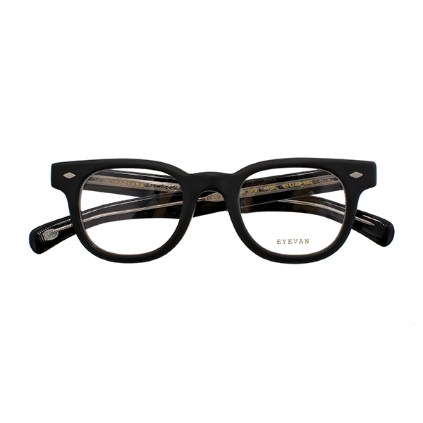 【EYEVAN】 Cadet（45） カデット45 MPBK（MATTE PIANO BLACK） 45サイズ メガネ