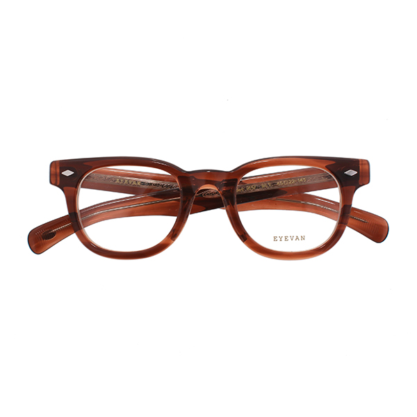 【EYEVAN】 Cadet（45） カデット45 WLT（WALNUT） 45サイズ メガネ