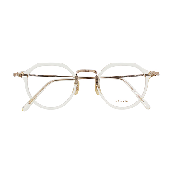 【EYEVAN】 CAPSULE COLLECTION E-0511 ECR/G（ECRU/GOLD） メガネ
