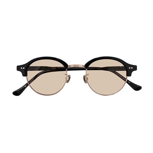 【ayame】 CLUB-O クラブオー BK（Black）レンズカラー：Light Brown  サングラス