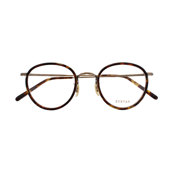 【EYEVAN】 CAPSULE COLLECTION E-0509（47） TORT/AG（TORTOISE/ANTIQUE GOLD） メガネ 47サイズ