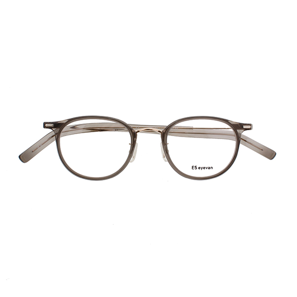 【E5 eyevan】 c1 SMK/WG（Smoke/White Gold） メガネ