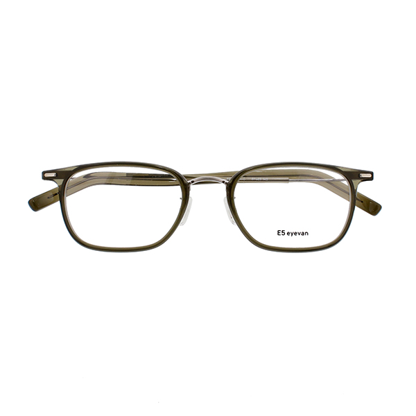 【E5 eyevan】 c2 FG/ST（Forest Green/Shirring Titanium） メガネ