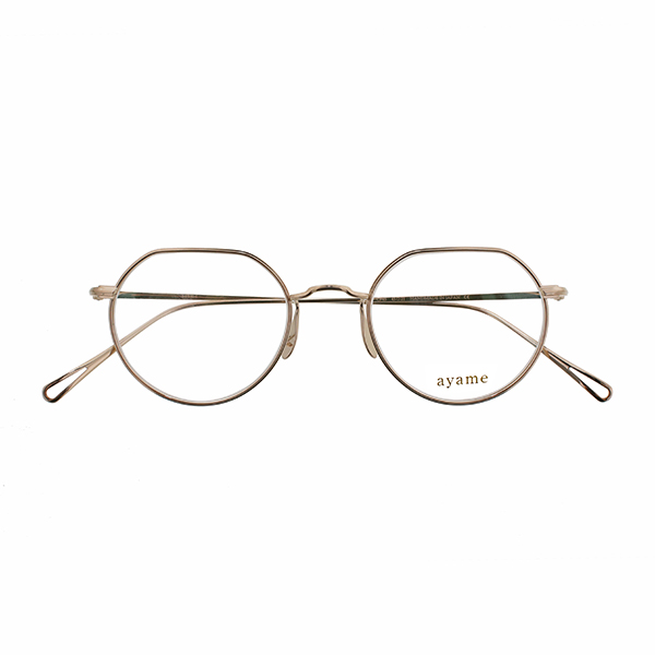【ayame】 CP45 シーピー45 CG（Champagne Gold） メガネ