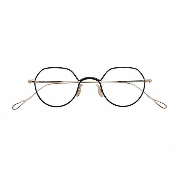 【YUICHI TOYAMA.】 U-157 Mies 01（White Gold/Black） メガネ