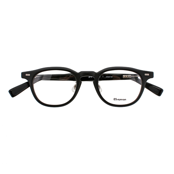 【E5 eyevan】 p16 MBK（Mat Black） メガネ