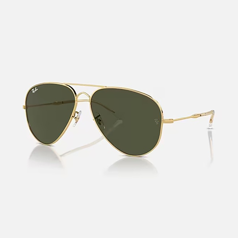 【Ray-Ban】 OLD AVIATOR RB3728 001/31 ポリッシュアリスタゴールド/グリーン サングラス 58サイズ
