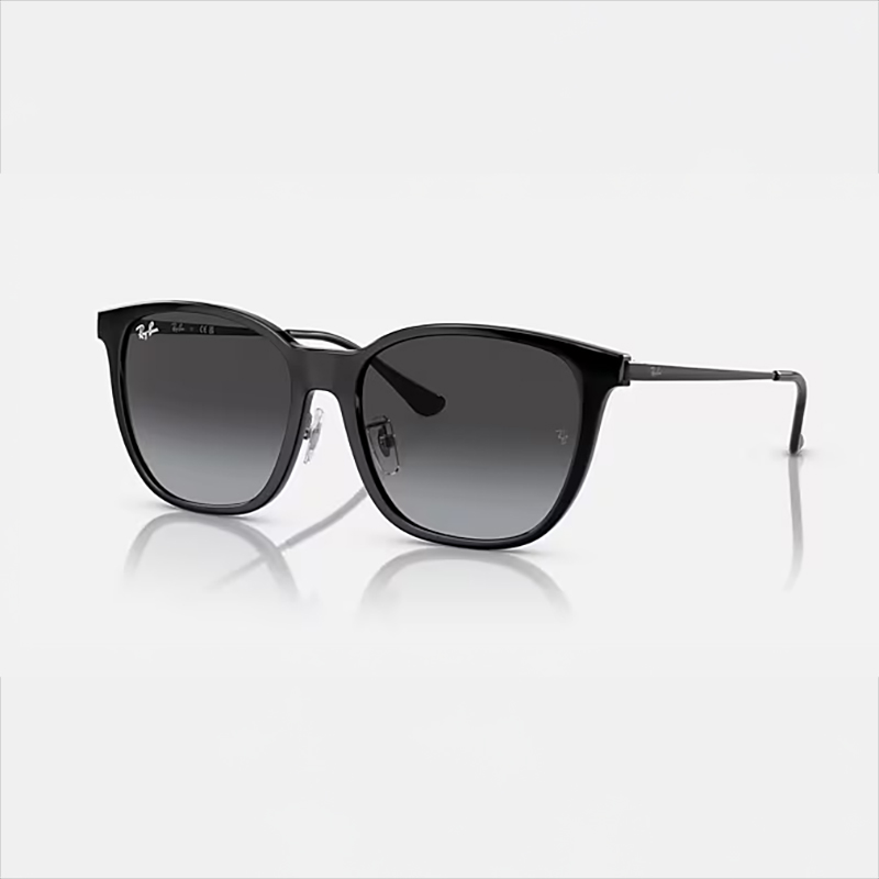【Ray-Ban】 RB4333D-601/8Gポリッシュ ブラック　レンズ　グレーサングラス 55 サイズ