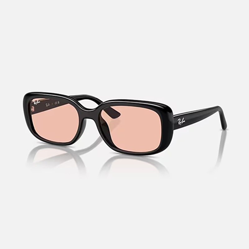 【Ray-Ban】 RB4421D BIO-BASED 667784 ポリッシュブラック/ダークピンク サングラス 56サイズ