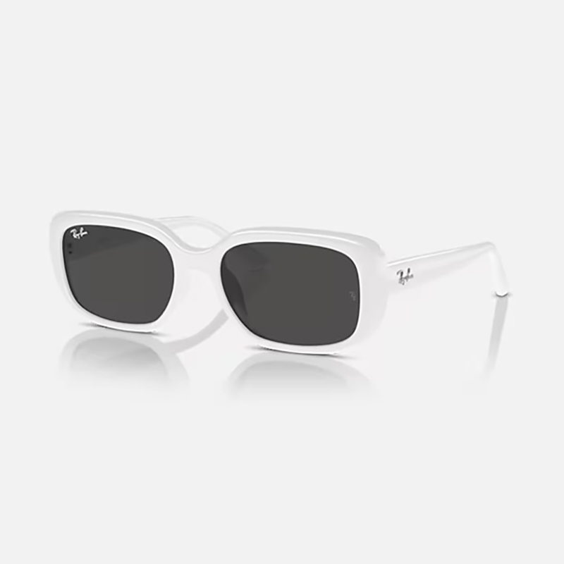 【Ray-Ban】 RB4421D BIO-BASED 677287 ポリッシュホワイト/ダークグレー サングラス 56サイズ