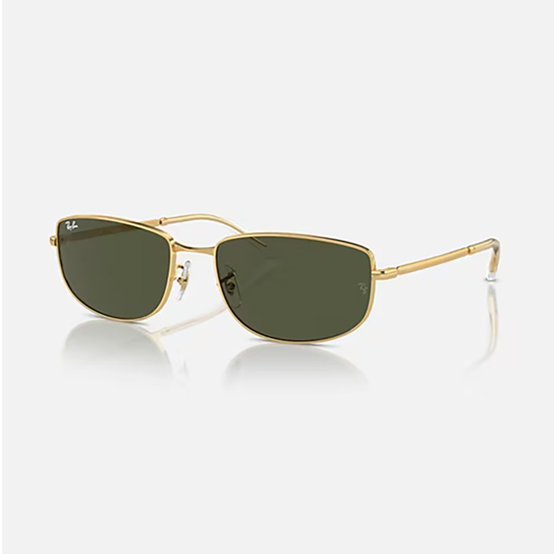 【Ray-Ban】 RB3732 001/31 ポリッシュアリスタゴールド/グリーン サングラス 56サイズ