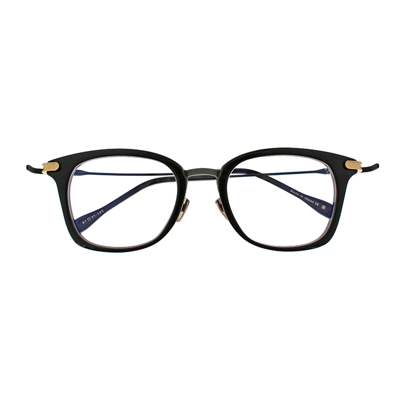 【DITA】 STATESIDE-THREE ステイトサイド スリー DTX450-A-02（Black-Matte Black-Yellow Gold） メガネ 51サイズ