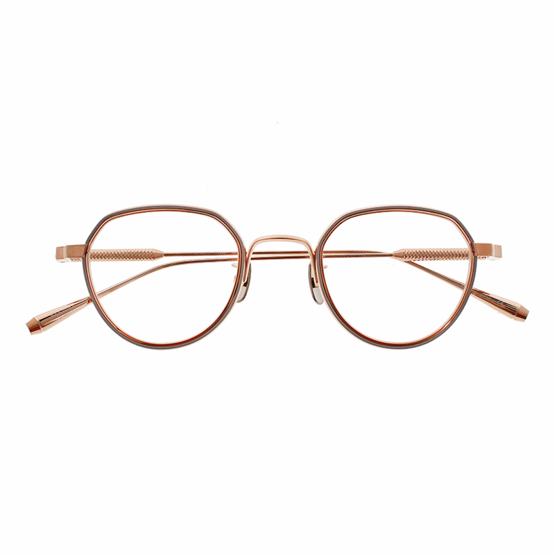 【THE WHITE SCREEN】 Helix ヘリックス RGD/MBG（Rose Gold/Mat Beige） メガネ