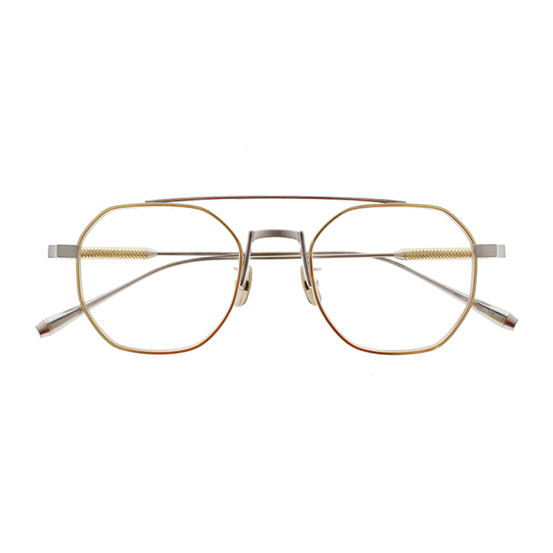 【THE WHITE SCREEN】 Hash2 ハッシュ2 SSV/LGD（Shirring Silver/Light Gold メガネ