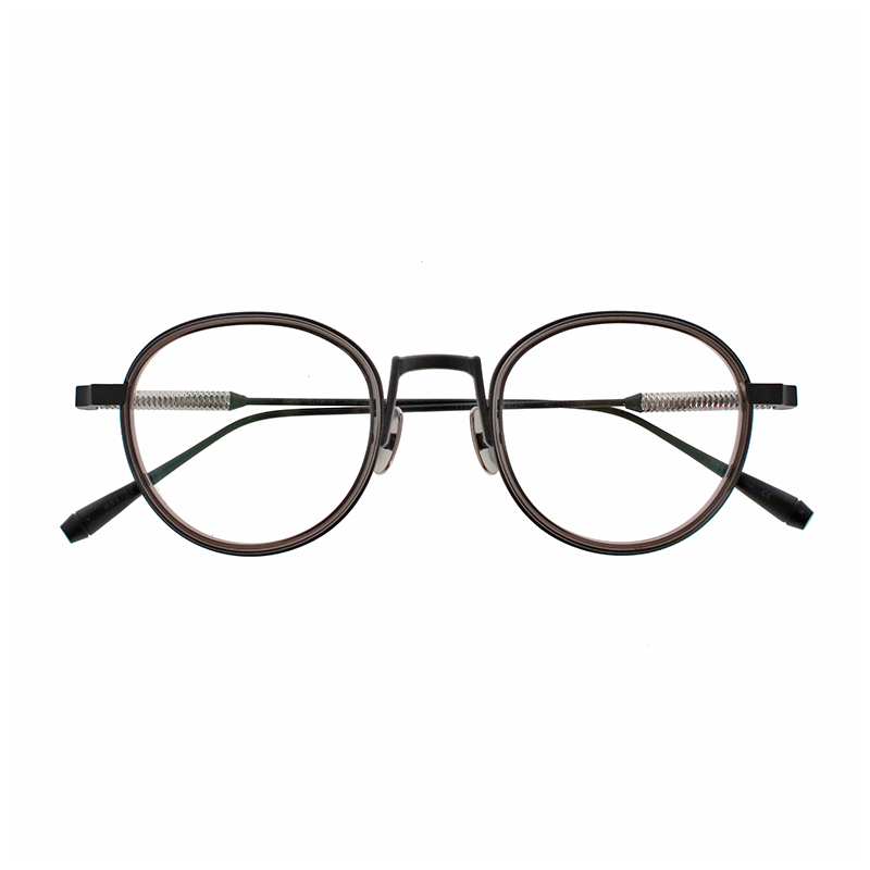 【THE WHITE SCREEN】 Point+ ポイントプラス MBK/DGY（Mat Black/Dark Gray） メガネ
