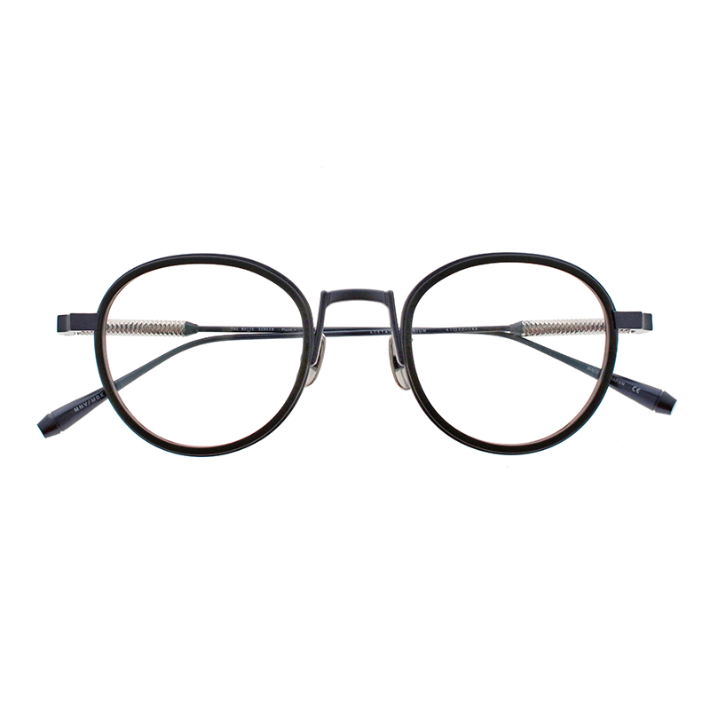 【THE WHITE SCREEN】 Point+ ポイントプラス MNV/MBK（Mat Navy/Mat Black） メガネ