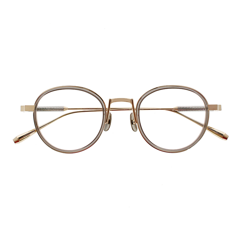 【THE WHITE SCREEN】 Point+ ポイントプラス LGD/LGY（Light Gold/Light Gray） メガネ
