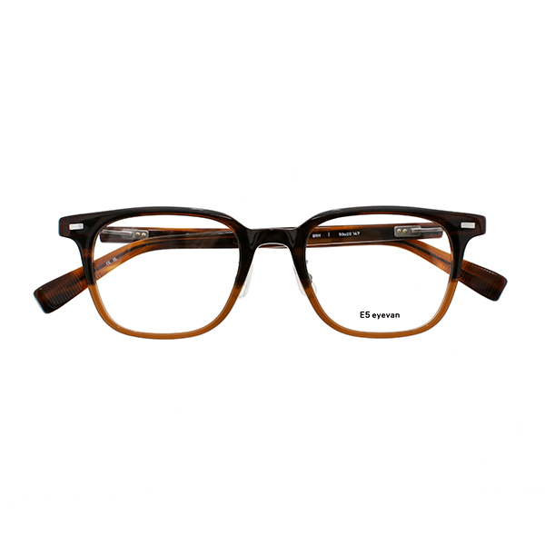 【E5 eyevan】 p18 BRH（Brown Half） メガネ