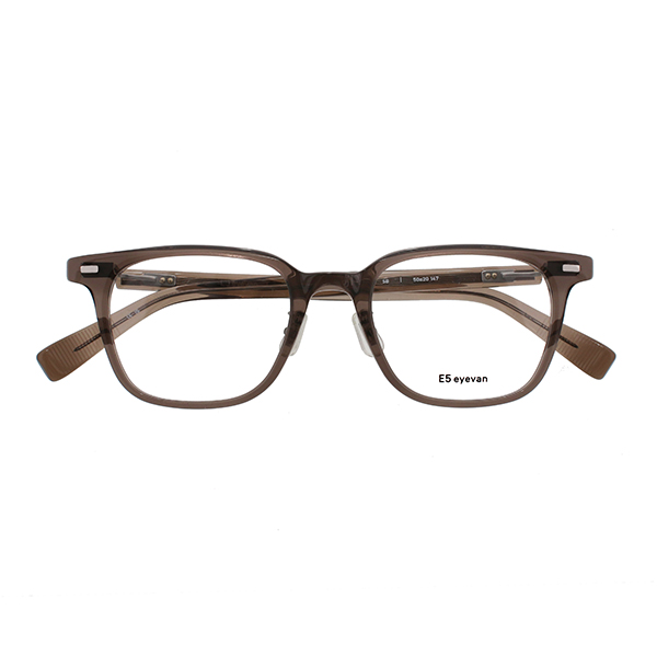 【E5 eyevan】 p18 SB（Smoke Brown） メガネ