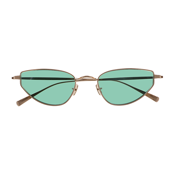 【EYEVAN】 Rufus ルーファス BG（BRUSH GOLD）レンズカラー：MEDIUM GREEN サングラス