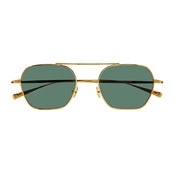 【EYEVAN】 Stripes ストライプス YG（YELLOW GOLD）レンズカラー：CHROME GREEN サングラス
