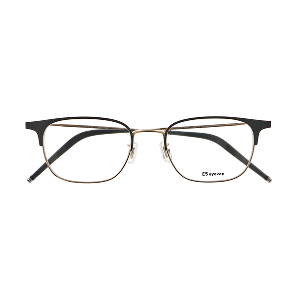 【E5 eyevan】 m16 MBK/WG（Mat Black/White Gold） メガネ
