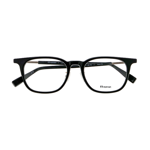 【E5 eyevan】 p21 BK/WG（Black/White Gold） メガネ