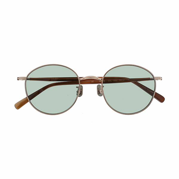 【BLANC..】B0016 GOLD-BROWN/M.GRN サングラス