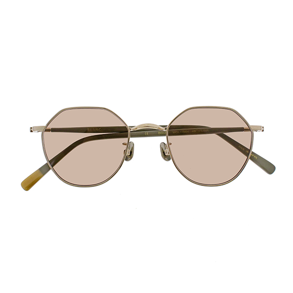 【BLANC..】B0021 WHITE GOLD-S KHAKI/M.BRN サングラス