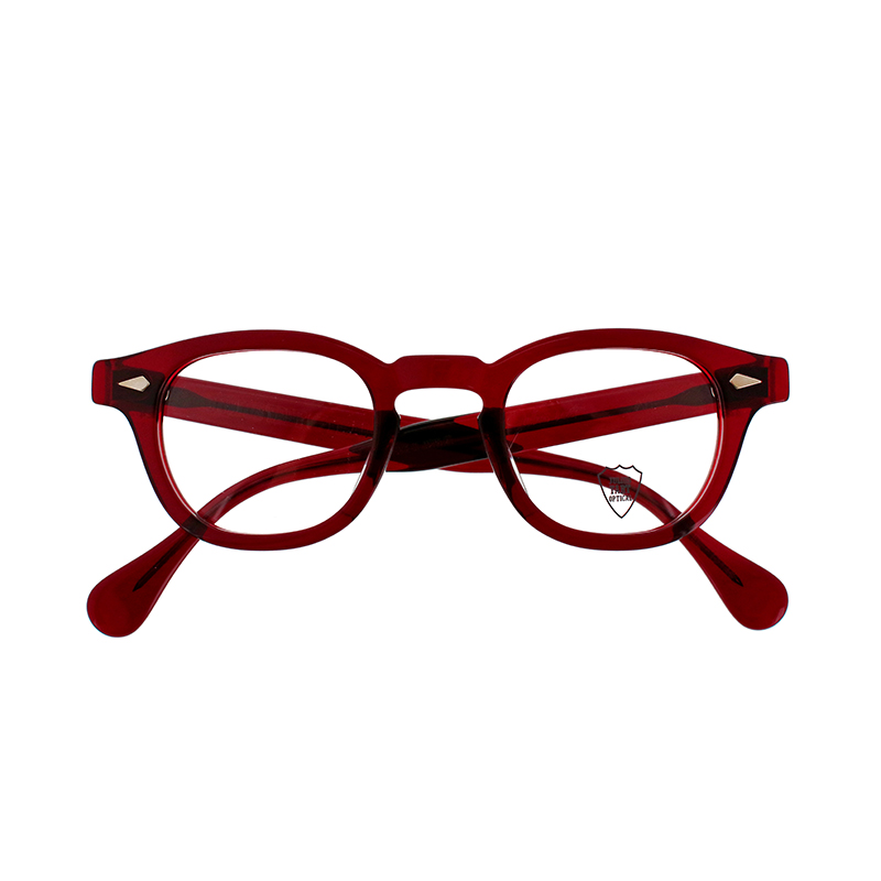 【JULIUS TART OPTICAL】 AR44/24-Ac（OX Blood Red） メガネ 44サイズ（ブリッジ24mm）