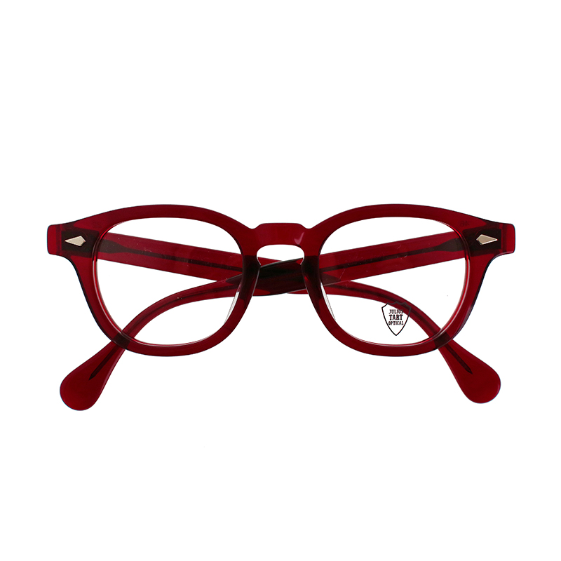 【JULIUS TART OPTICAL】 AR46/22-Ac（OX Blood Red） メガネ 46サイズ（ブリッジ22mm）