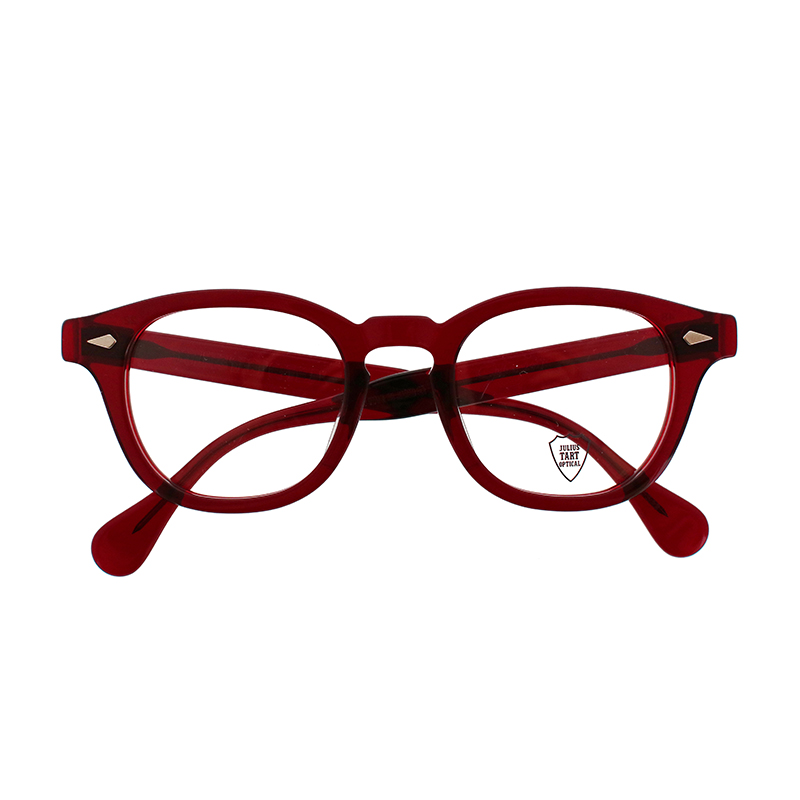 【JULIUS TART OPTICAL】 AR48/22-Ac（OX Blood Red） メガネ 48サイズ（ブリッジ22mm）